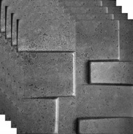 STROPNÝ PANEL 3D BETÓNOVÝ POPEL TETRIS 42 1m2