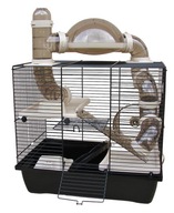 KLIETKA HAMSTER CAGE TEDDY LUX ROCKY TERASA DRINKER