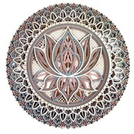 Bohemian Metal Mandala Kvetinová nástenná dekorácia Mand