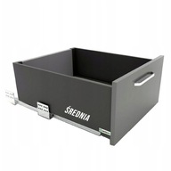 Zásuvka Sevrollbox Slim L450 H167, stredný grafit