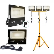 LED HALOGÉNOVÁ LAMPA 3X50W REFLEKTOR PRACOVNÝ STOJAN