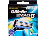 GILLETTE MACH 3 ČEPEĽOVÉ NÁPLNKY NOŽE DO PAUČEK x8