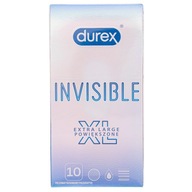 Kondómy DUREX INVISIBLE XL, 10 kusov, krabička