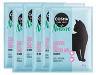 Cosma Nature kura a kuracia šunka 6 x 50 g