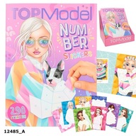 Nálepky s číslami Top Model 1248 Set