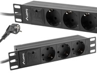 POWER STRIP RACK 10'' 1U 10A 3X 230V 2M C14