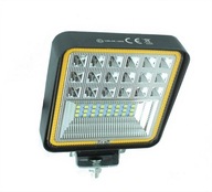 LED PRACOVNÁ LAMPA 12-24V Štvorcová, ĽAHKÁ, UNIVERZÁLNA, VÝKONNÁ, 126W, 7200 lm