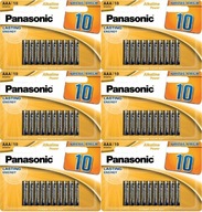 60x VÝKONNÁ BATÉRIA PANASONIC ALKALINE LR03 AAA 1,5V