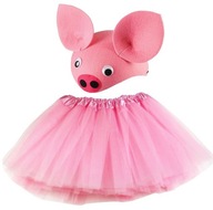 PEPA PIG PIGLE OUTFIT KLOBÚK + SUKŇA