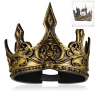 ROYAL IMPERIAL CROWN kráľovský cosplay realistický vzhľad v zlatých tónoch