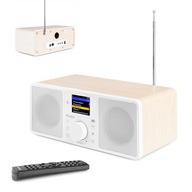 INTERNETOVÉ rádio WIFI DAB+ FM BT diaľkové ovládanie BIELY