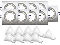 Sada stropných halogénových svietidiel 9x + 1,5W žiarovky