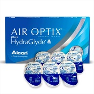 AIR OPTIX PLUS HYDRAGLYDE 6 KS MESAČNÝ VÝKON KONTAKTNÝCH šošoviek +1,00