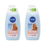 NIVEA BABY Jemné hydratačné mlieko pre deti a dojčatá 2 x 500 ml