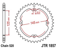 JT JTR1857.38 ZADNÉ OZUBENÉ KOLO