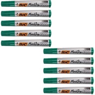 BIC Marker Permanent Green Round Set x10