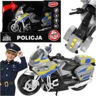 POLICAJNÝ MOTOCYKEL CHASER MOTOR HOVORÍ POĽSKÝ ZVUK SVETLÁ SIRÉNY JAZDA