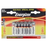 Energizer Alkaline AAA 6 a 6AA 12ks