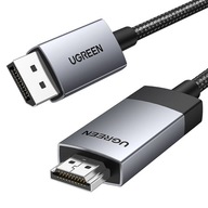 UZELENÝ KÁBEL VIDEO KÁBEL DISPLAYPORT DP TO HDMI 2K UHD 4K 60HZ FULL HD 1M