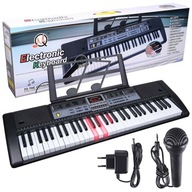 KEYBOARD organové klávesy s mikrofónom pre deti, ktoré sa učia hrať MQ 6136L