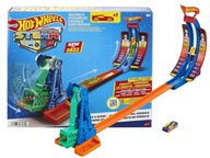 SÚPRAVA PARNÝCH DRÁH HOT WHEELS, KYVADLOVÝ LAUNCHER + aut