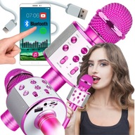 BEZDRÔTOVÝ KARAOKE BLUETOOTH MIKROFÓNOVÝ REPRODUKTOR PRE DETI USB AUX microSD