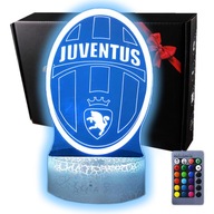 3D LED USB nočná lampa + diaľkové ovládanie Juventus