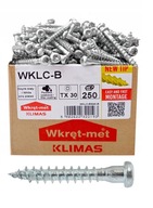 Skrutky pre tesárske spojky 5x40mm TORX Klimas 250 ks