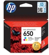 Originálna atramentová kazeta HP 650 CZ102AE s kapacitou 360 strán CMY