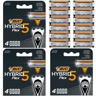 BIC HYBRID 5 FLEX NÁSTROJE STROJOV NOŽE NOŽE BLISTER SET x12