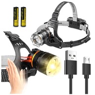 ČELOVKA ČELOVKA LED SVETLO 10W USB SENZOR