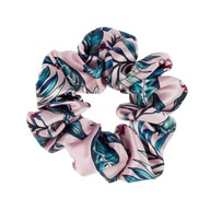 Scrunchie hodvábna elastická ALMANIA - tropická ružová