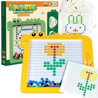Magnetická tabuľa Dino Board Mosaic Montessori puzzle MagPad disky
