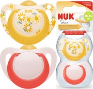 NUK Star latexový cumlík ukľudňujúci 2 ks 18-36