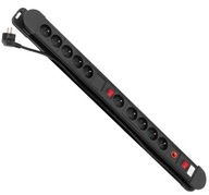 MACLEAN POWER STRIP, 10 ZÁSUVKOVÝ PREdlžovací kábel