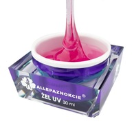 Jelly gél na stavbu nechtov - ružové sklo 30 ml