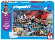 Schmidt Puzzle 60 dielikov PLAYMOBIL Piráti + figúrka