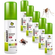 VACO Mosquito Spray Ticks Fly Repellent Liquid 100 ml x 6