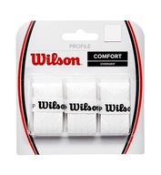 WILSON PROFIL Overgrip omotávky Biele 3 ks