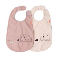 Done by Deer Bib with Pocket 2x Sea 1313521 Pink