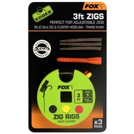 Carp Rig Fox Zig Rig 8 12lb 3ft 0,9m 3ks.