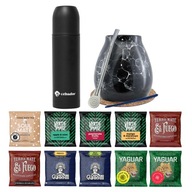 OUTDOOR Yerba Mate set 10x50g Marmol Yerbomos