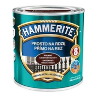 Farba na hrdzu Hammerite 2,5L Tmavo hnedá pololesklá