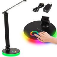 LED LAMPA NA NOČNÉ ČÍTANIE NA STOL 3 FARBY VÝKONNÝ DOTYK USB-C RGB 9W