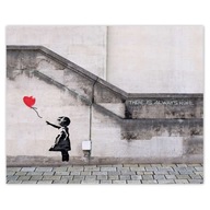 Plagáty 50x40 Banksy Girl Balloon