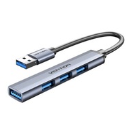 Mini Hub USB 3.0 na USB 3.0/3x2.0 Vention CKOHB 0,15 m