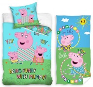 SET 2 ks. Bavlnené obliečky Peppa Pig 140 x 200 cm + UTERÁK (PP2110