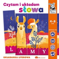 Čítam a usporiadam slová. Písmenové puzzle 4-8 rokov