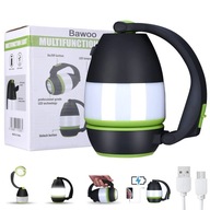 TURISTICKÁ LAMPA NABÍJACIA LED POWERBANK 4V1 USB