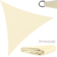 Garden Sun Sail Waterproof 4x4x4 m Triangle Beige Shade